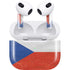 Czech Republic Flag Distressed Apple AirPods (3rd Gen 2021) Skin